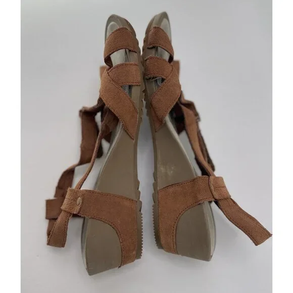 Merrell Women’s "Tortoise Shell" Leather Slight Wedge Slingback Sandal Sz 9/40 - Picture 7 of 13